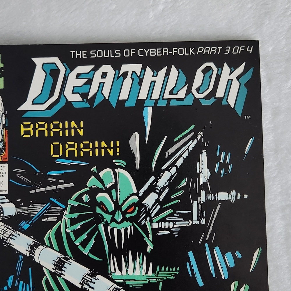 Vintage Marvel Comics Deathlok #4 (Oct 1991) Brain Drain! Part 3/4 Denys Cowan - Picture 6 of 13